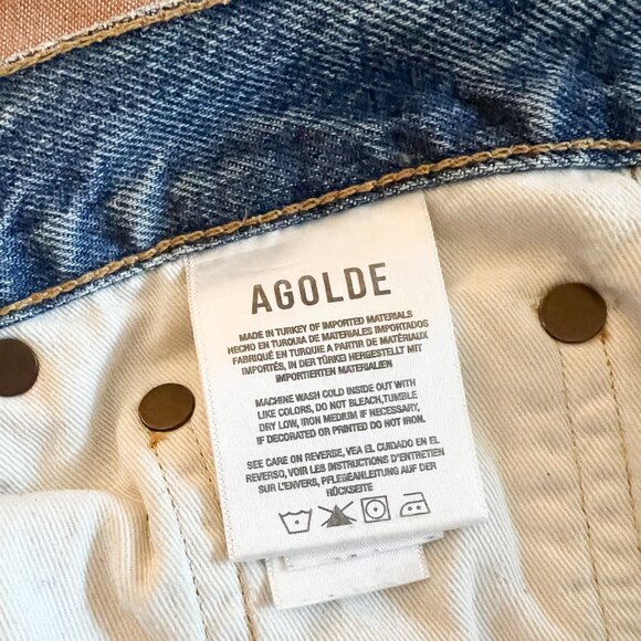 Agolde Riley Crop - Size 27 - Light / Med wash - Picture 14 of 15